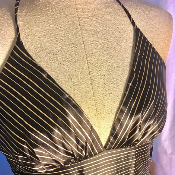 Alyn Paige brown halter dress - Picture 3 of 6